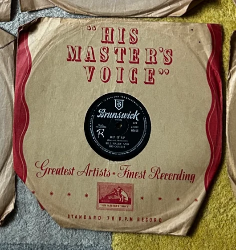 Brunswick 78 RPM Record in HMV Sleeve